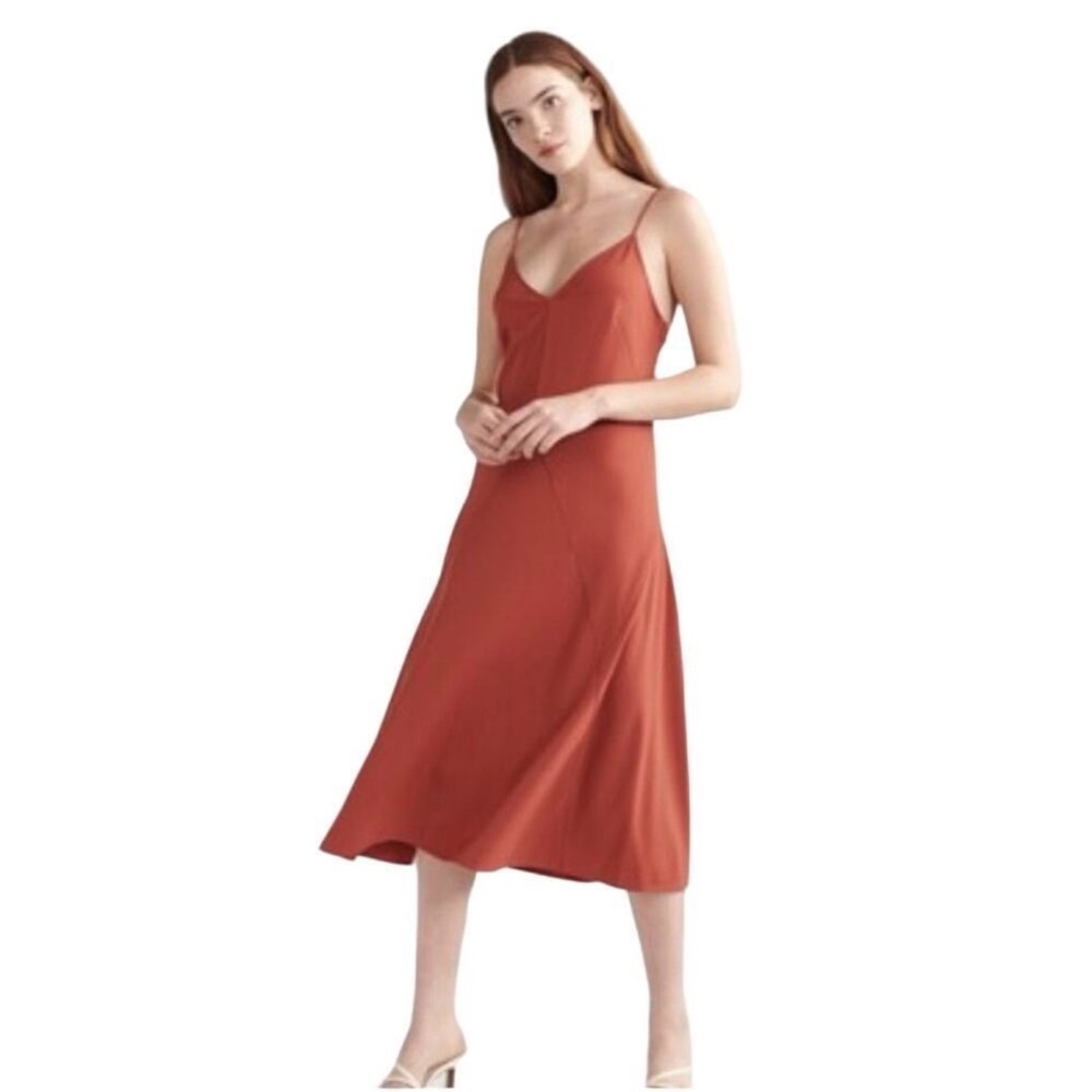 Thakoon Rust Slip Dress 10
